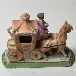 Vintage Fairyland China Horses and Carriage Figurine Made in Occupied Japan